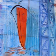 Raoul Dufy (1877-1953). "La fée électricité", détail : le Normandie. Huile sur contreplaqué, 1937. Paris, musée d'Art moderne. © Eric Emo / Musée d'Art Moderne / Roger-Viollet © ADAGP
