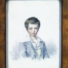 Candide Blaize. "Portrait de Maurice Sand (1823-1889), fils de George Sand". Crayon et aquarelle, 1830. Paris, musée de la Vie Romantique. © Musée de la Vie Romantique / Roger-Viollet